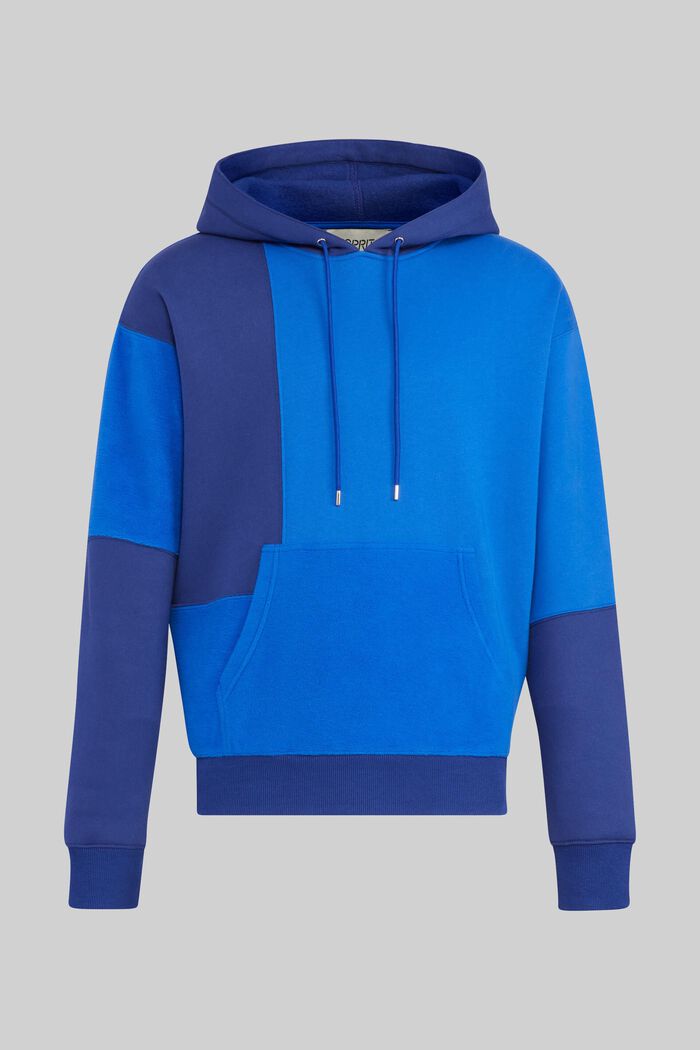 Unisex sweatshirt in a patchwork look, BLUE, detail image number 2