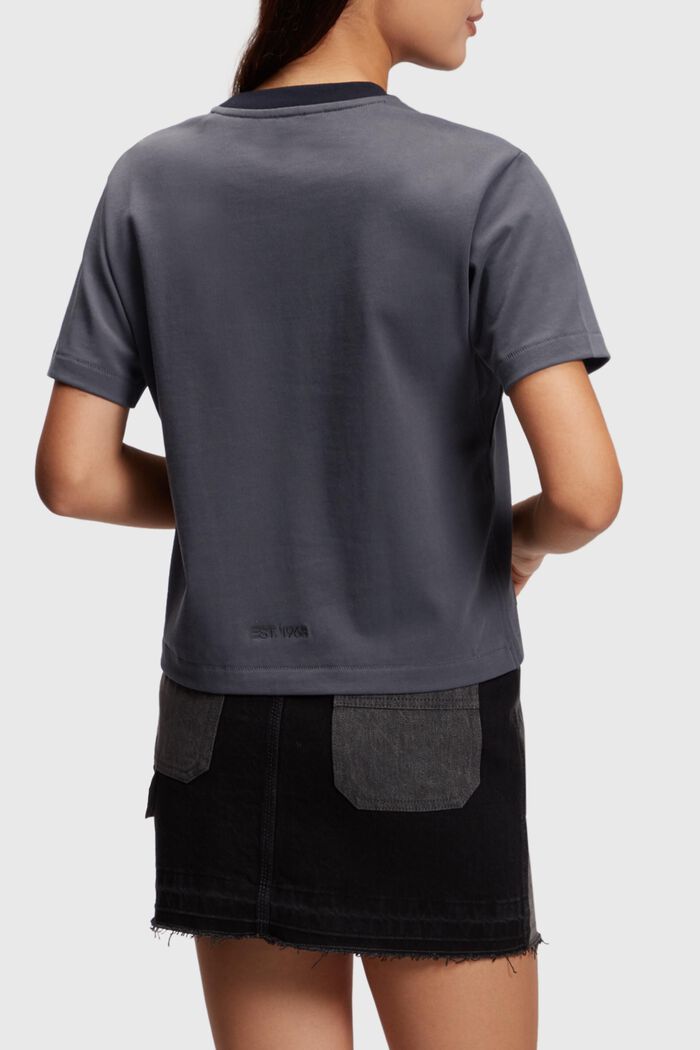 Heavy jersey boxy fit t-shirt, DARK GREY, detail image number 1