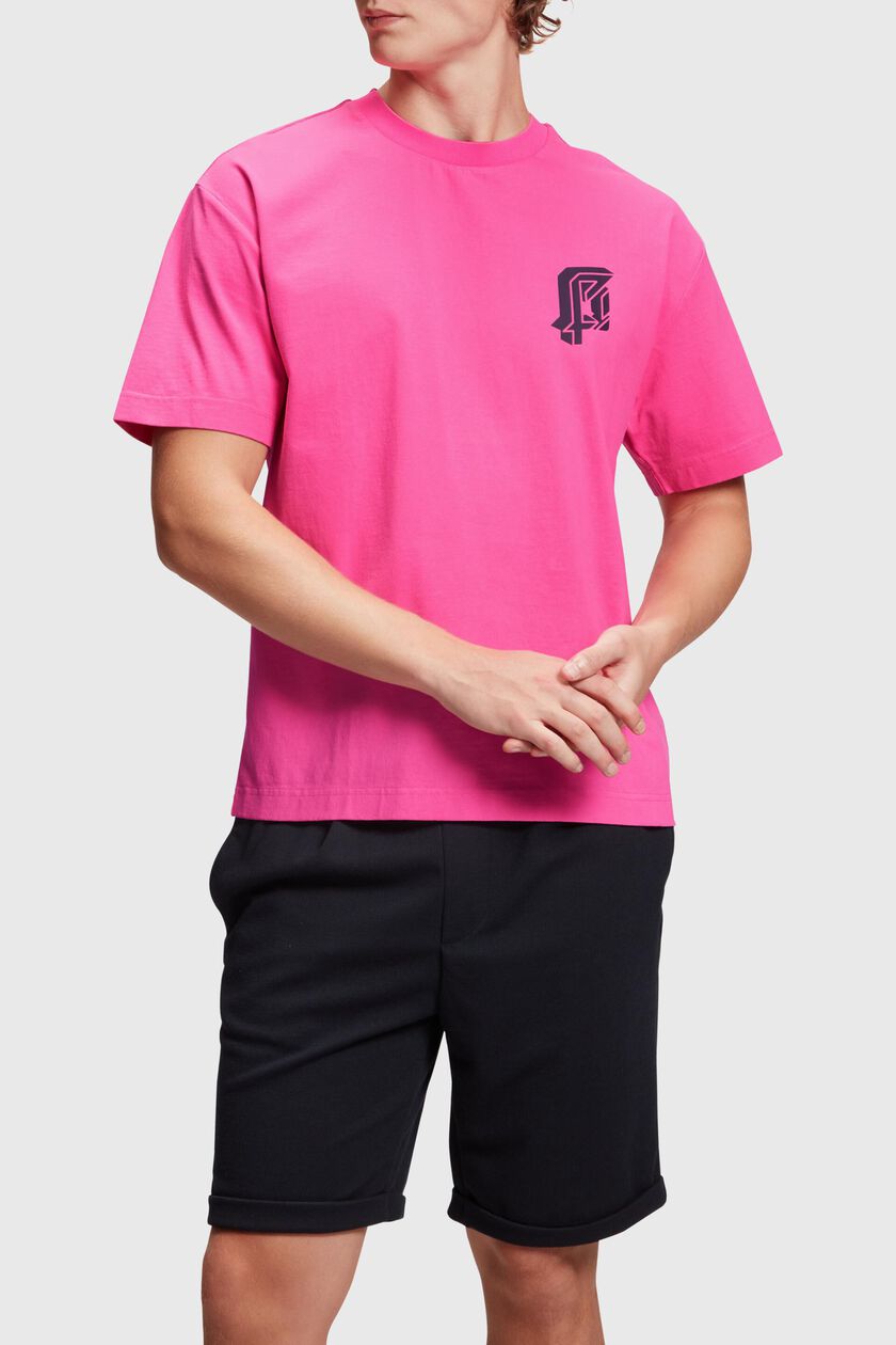 Relaxed Fit Neon Print Tee