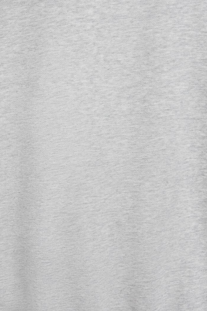 Unisex Cotton Fleece Logo Sweatshirt, LIGHT GREY, detail image number 7