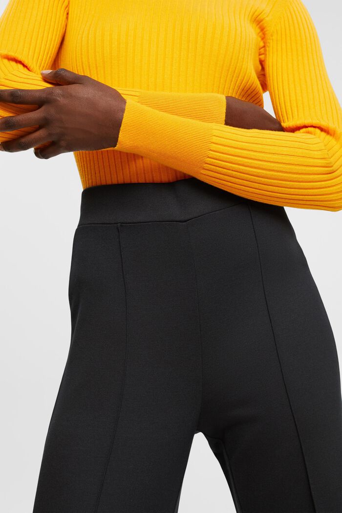 High-rise jersey culottes, BLACK, detail image number 0