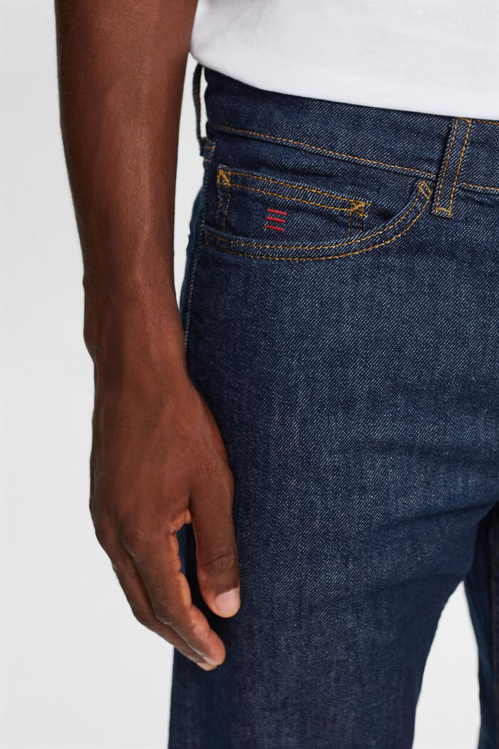 Mid-Rise Straight Jeans, BLUE RINSE, detail image number 1