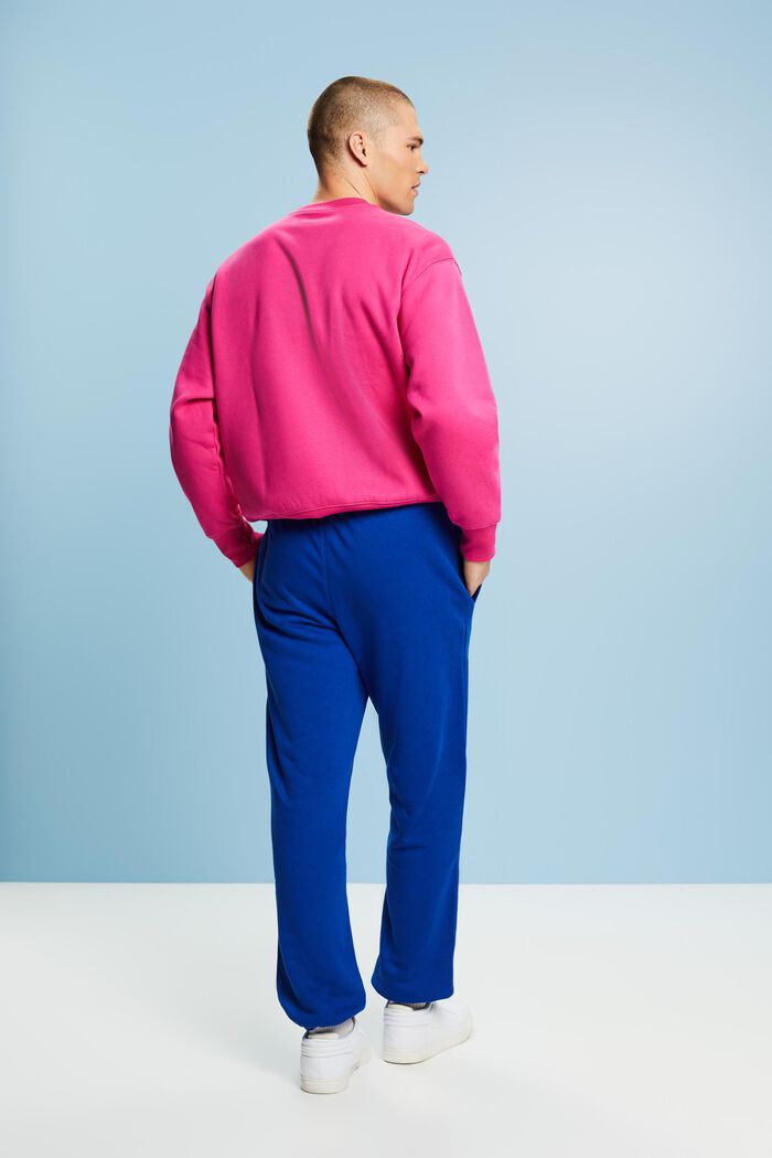 Cotton Fleece Logo Sweatpants, BRIGHT BLUE, detail image number 4