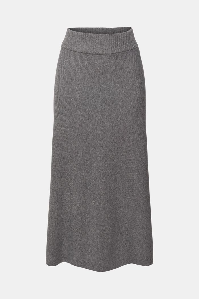 Wool blend skirt, MEDIUM GREY, detail image number 2