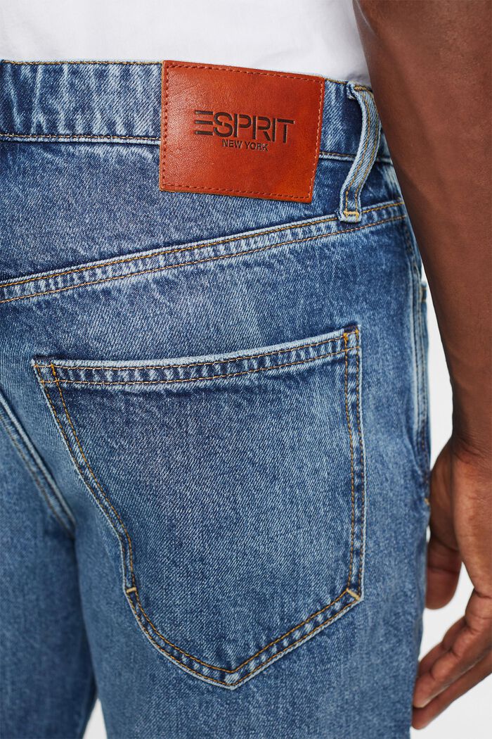 Mid-Rise Regular Tapered Jeans, BLUE MEDIUM WASHED, detail image number 4