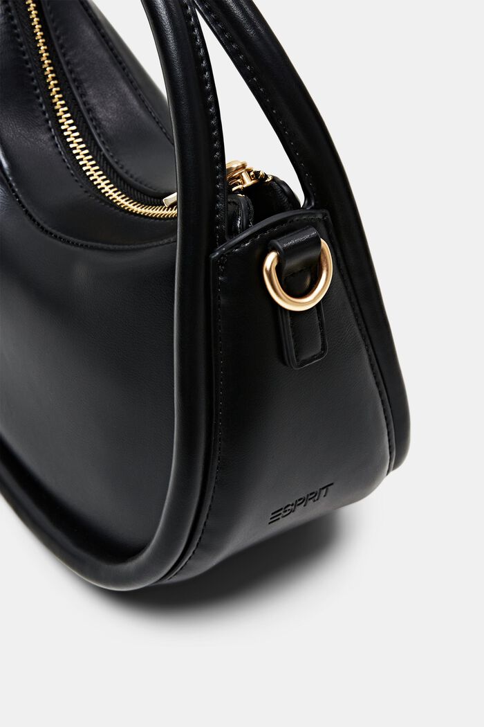 Small Oval Crossbody Bag, BLACK, detail image number 1