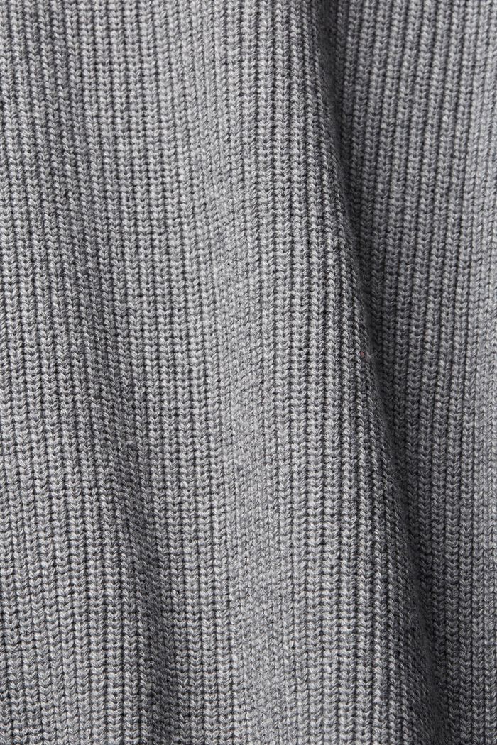 Chunky half-zip jumper, MEDIUM GREY, detail image number 1