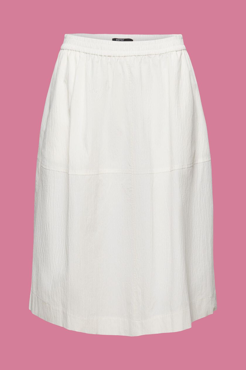 Crinkled Cotton Skirt