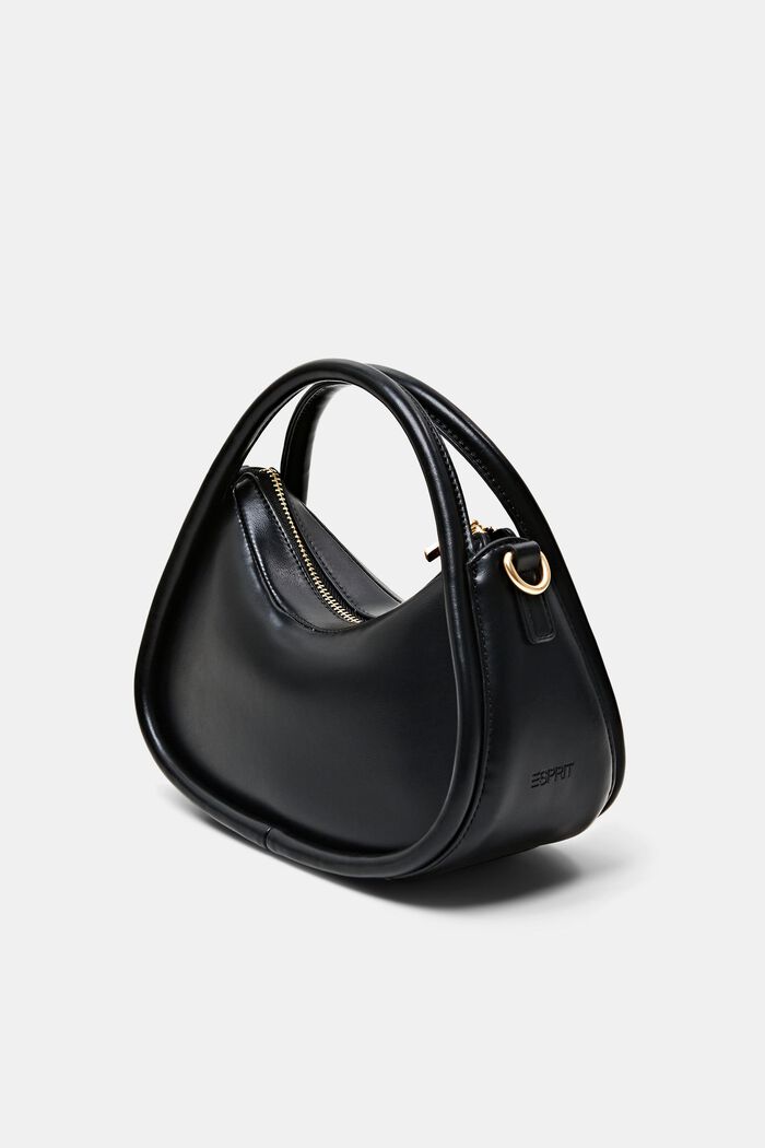 Small Oval Crossbody Bag, BLACK, detail image number 2