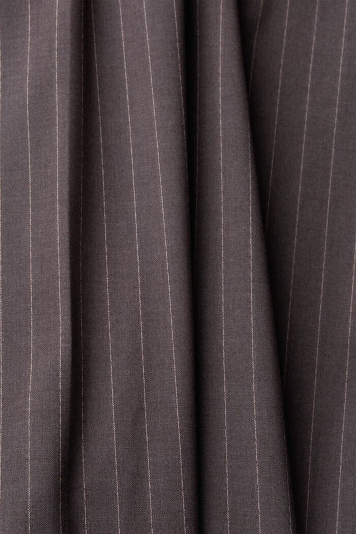 Cropped trousers with pinstripes, MEDIUM GREY, detail image number 5