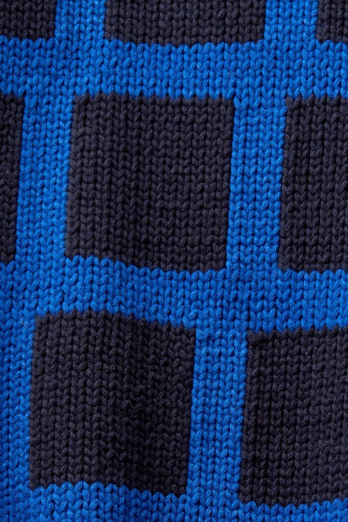 Logo Chunky Knit Sweater, BRIGHT BLUE, detail image number 5