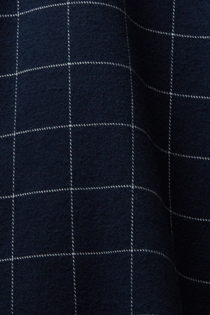 Checked Flannel Regular Fit Shirt, NAVY, detail image number 5