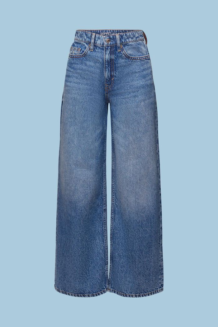 High-Rise Wide-Leg Retro Jeans, BLUE LIGHT WASHED, detail image number 6