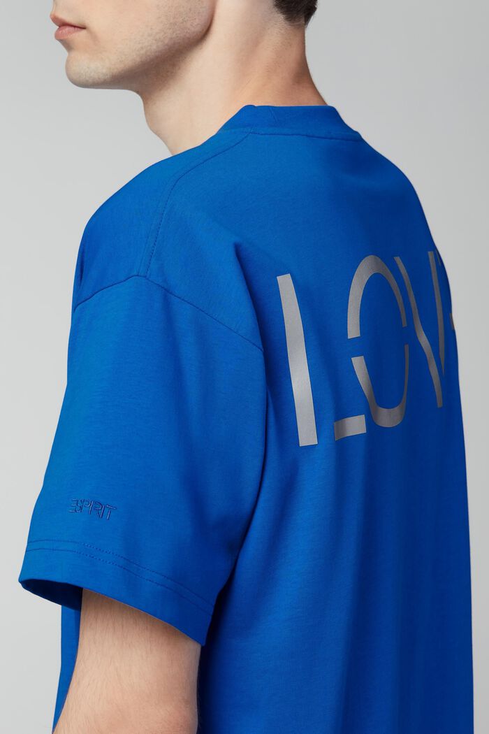 Unisex T-shirt with a back print, BLUE, detail image number 0