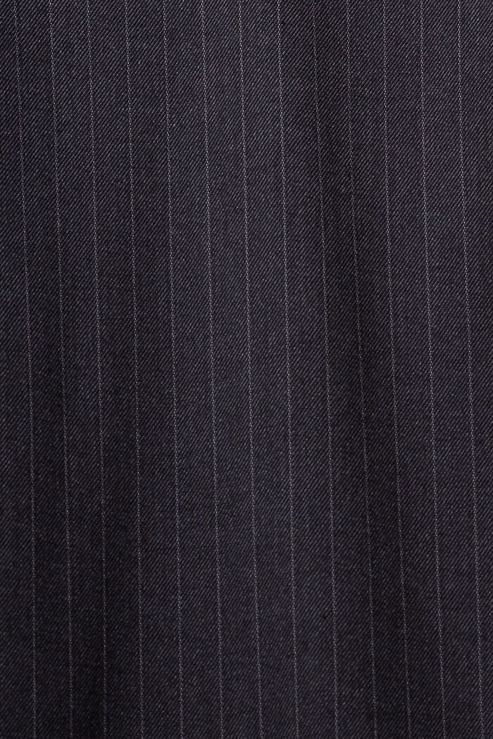 Mid-rise pinstriped jogger style trousers, NAVY, detail image number 6