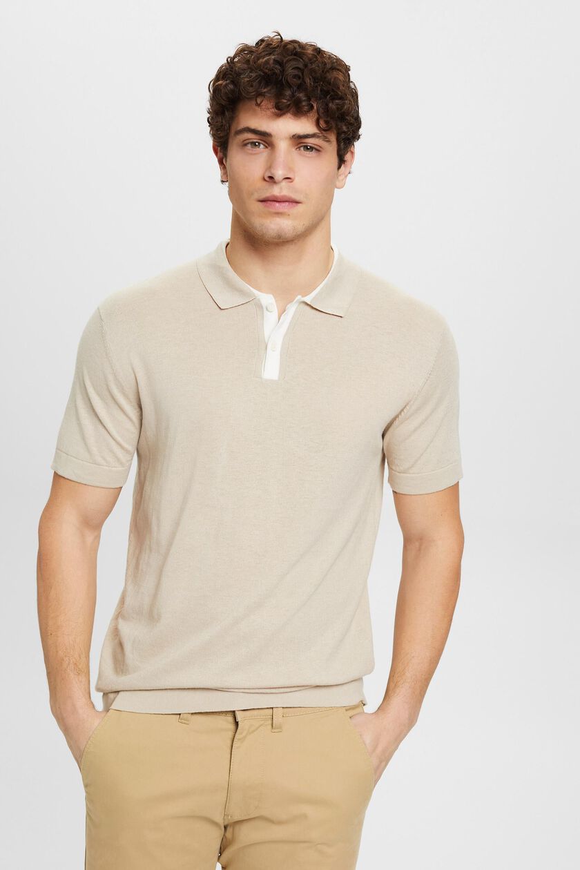 Cotton-Blend Mesh Polo Shirt