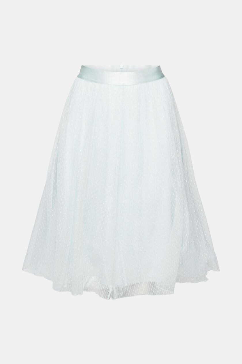 Midi skirt with glitter effect