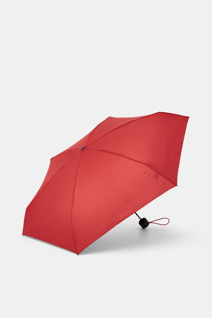 Plain mini pocket umbrella, RED, detail image number 2