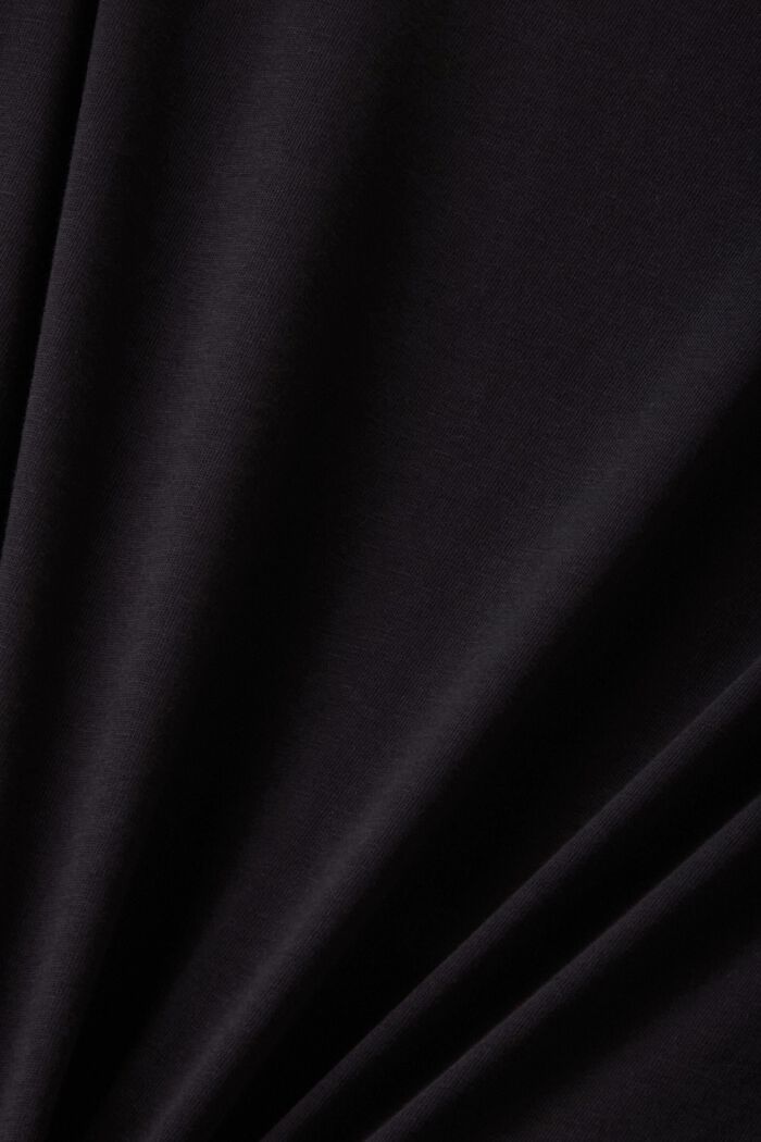 T-shirt with pleated details, BLACK, detail image number 5