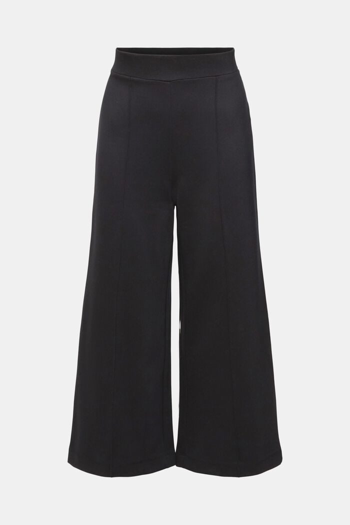 High-rise jersey culottes, BLACK, detail image number 2