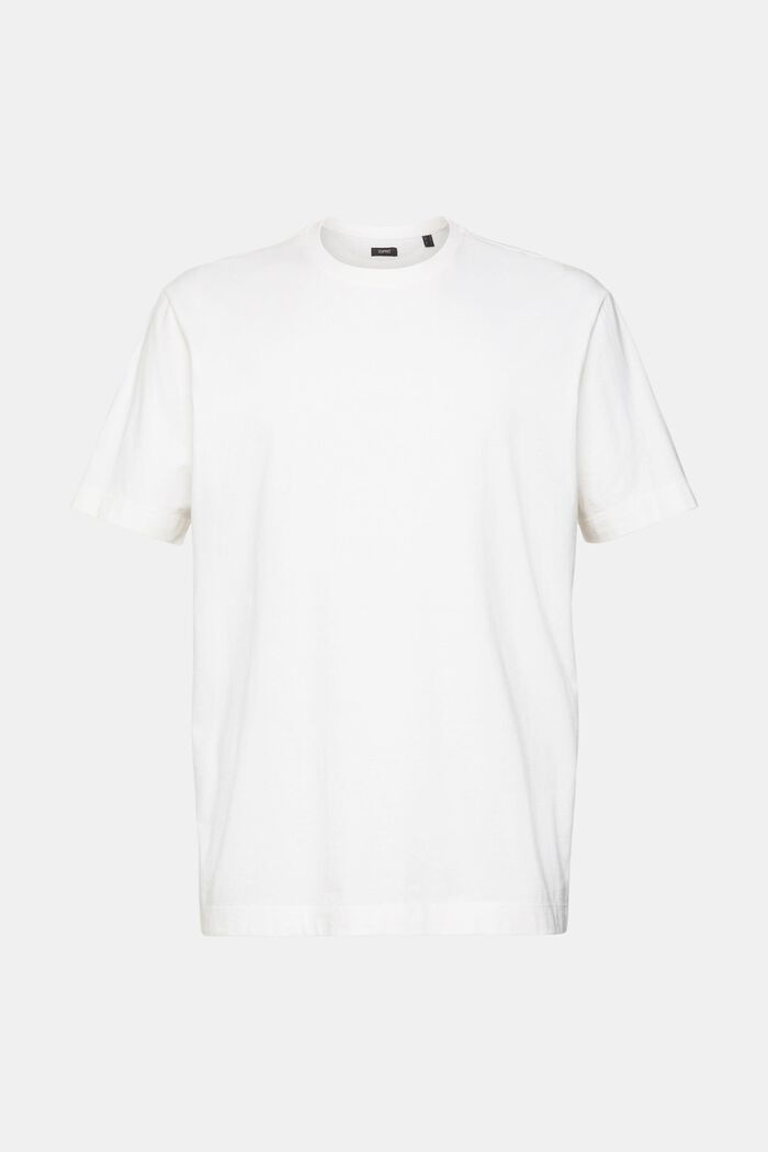 Plain T-shirt, WHITE, detail image number 6