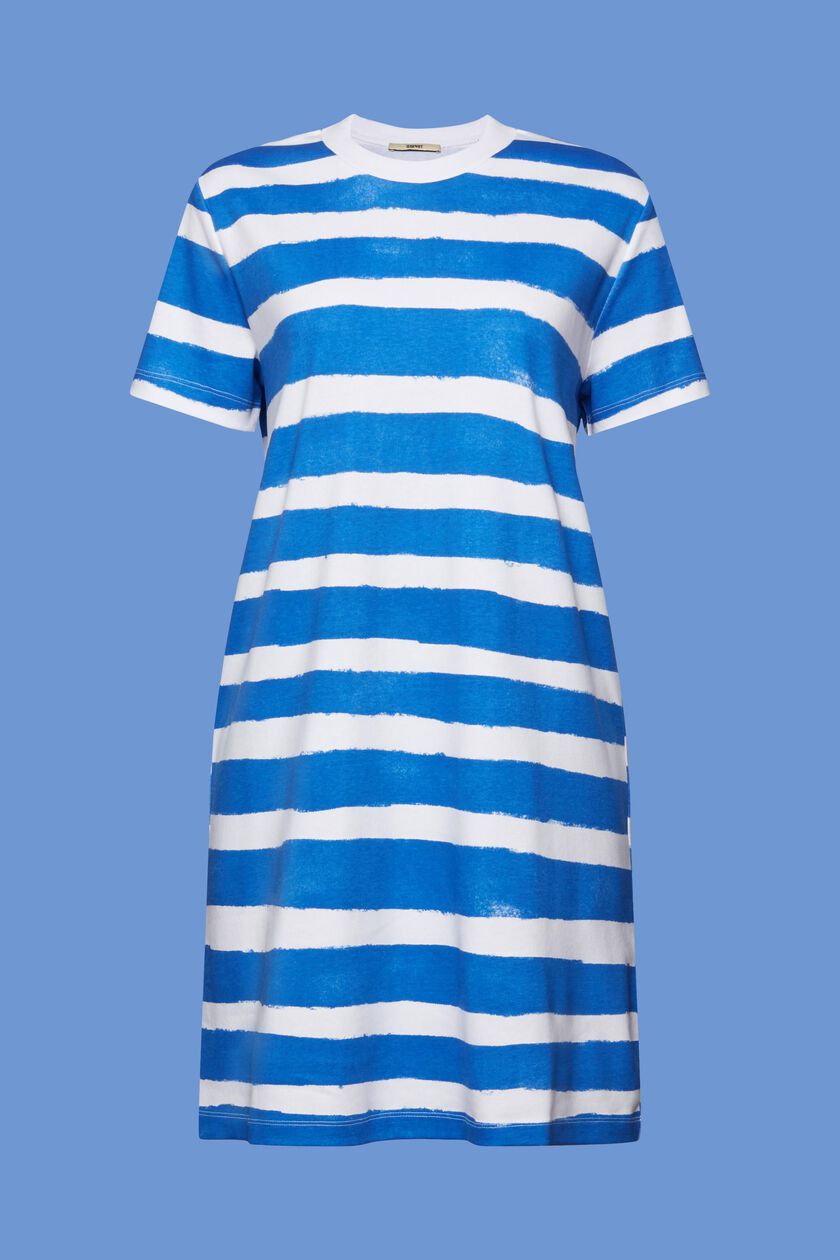 Striped jersey dress, 100% cotton
