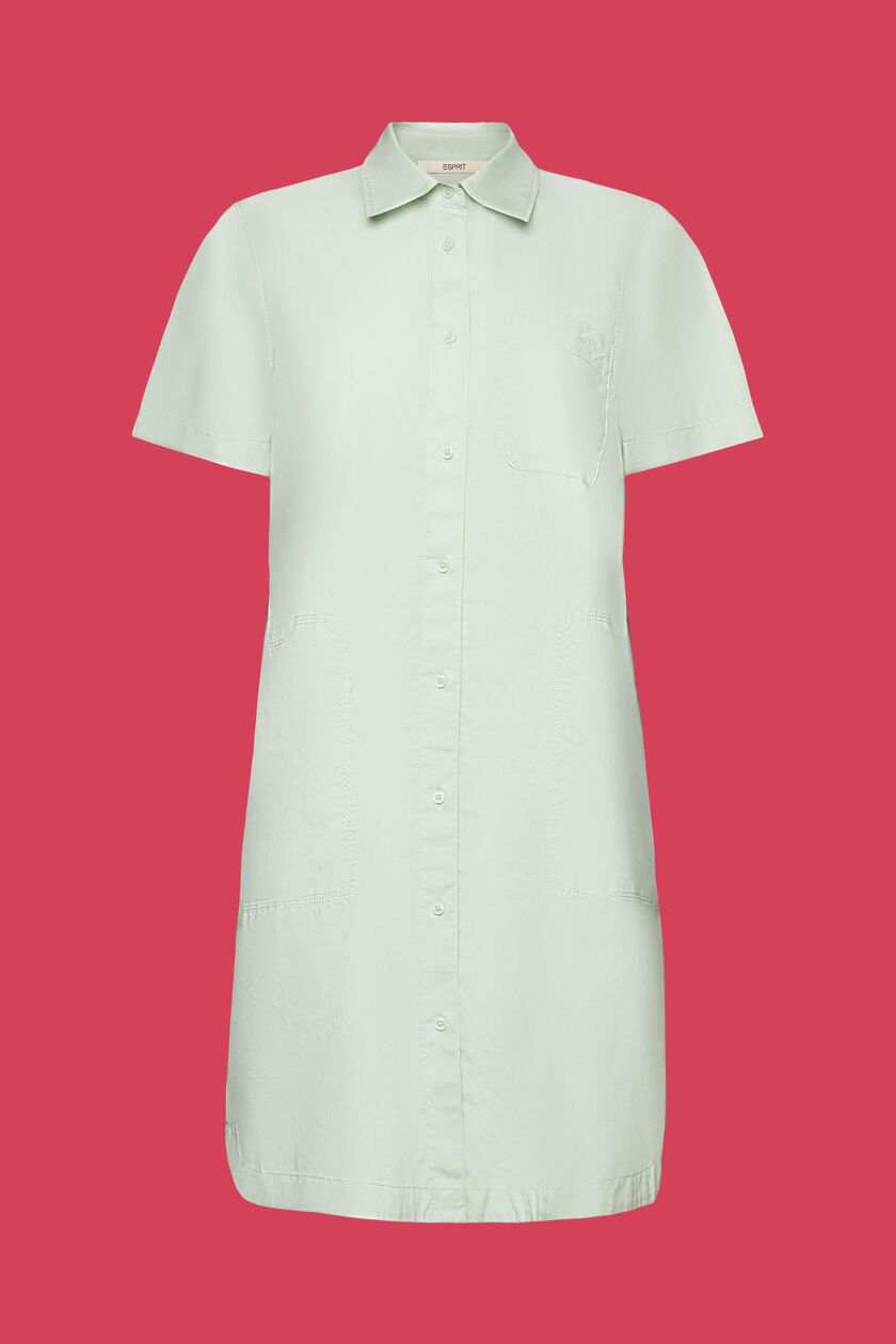 Mini shirt dress, 100% cotton