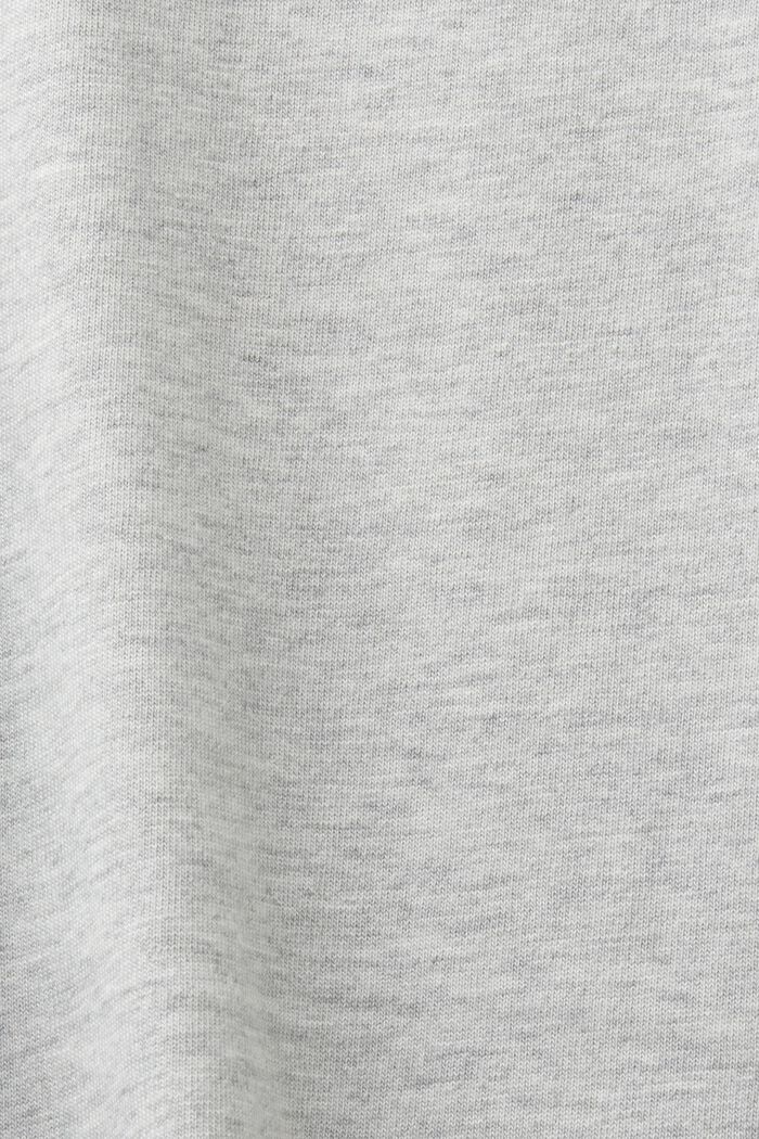 Drawstring Cotton Jersey T-Shirt, LIGHT GREY, detail image number 5