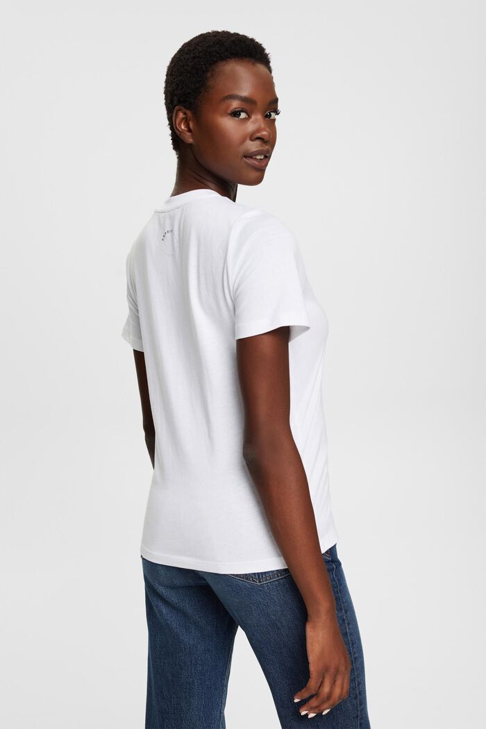 Logo t-shirt, TENCEL™ blend, NEW WHITE, detail image number 3
