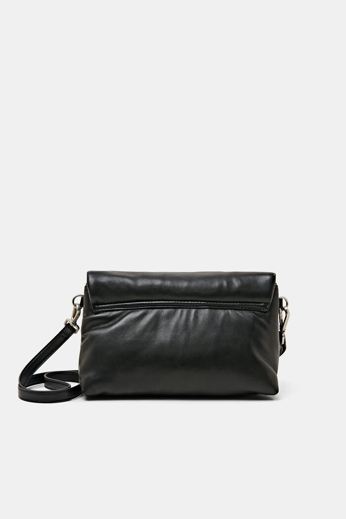 Vegan Leather Shoulder Bag, BLACK, detail image number 2