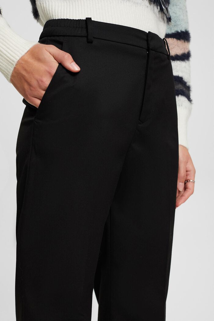 Straight leg trousers, BLACK, detail image number 0