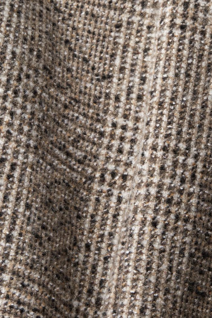 High-rise wool blend trousers, BLACK, detail image number 6