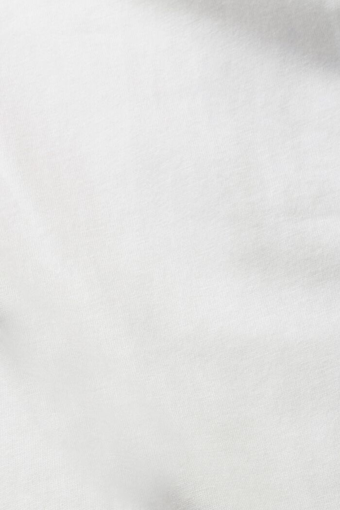 Sequin appliqué t-shirt, TENCEL™, OFF WHITE, detail image number 2