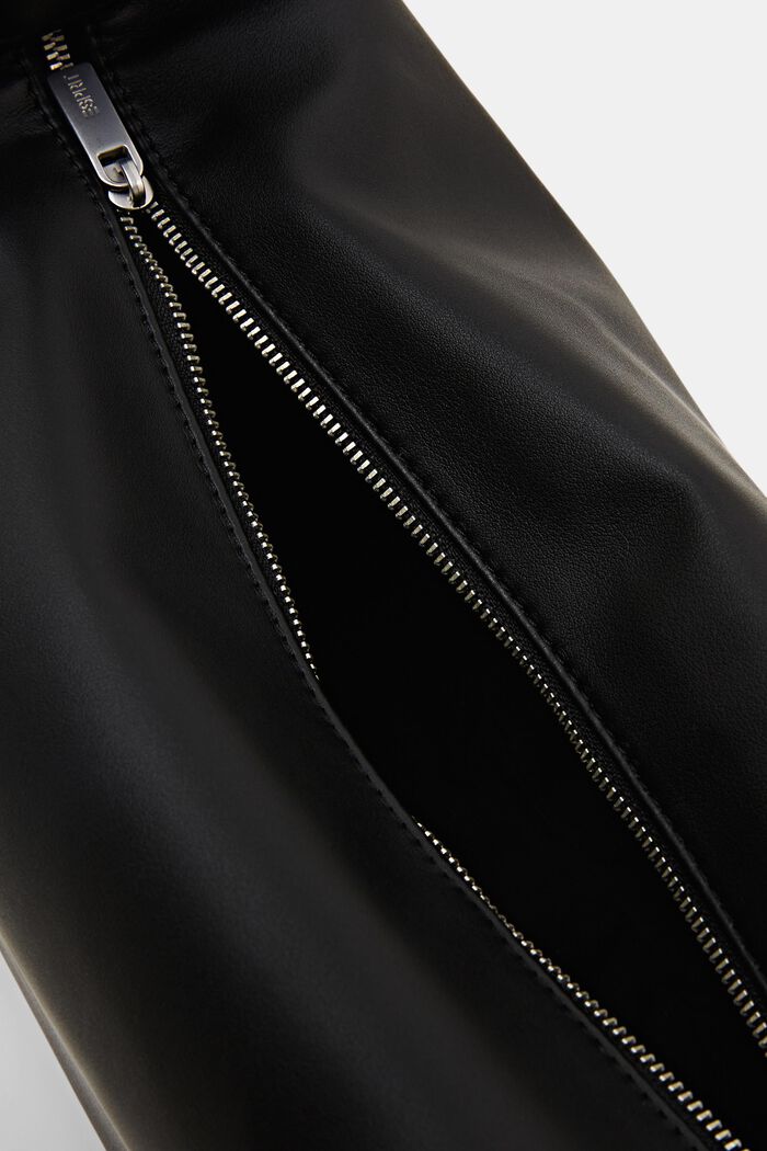 Half-Moon Shoulder Bag, BLACK, detail image number 3