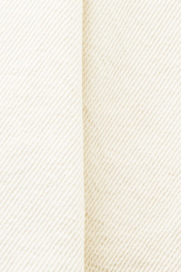 Belted High-Rise Twill Shorts, CREAM BEIGE 3, detail image number 6