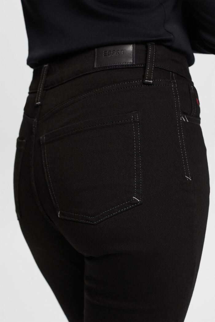 High-Rise Retro Slim Jeans, BLACK RINSE, detail image number 4