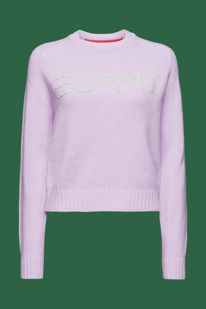 Chunky Knit Wool-Cashmere Logo Sweater