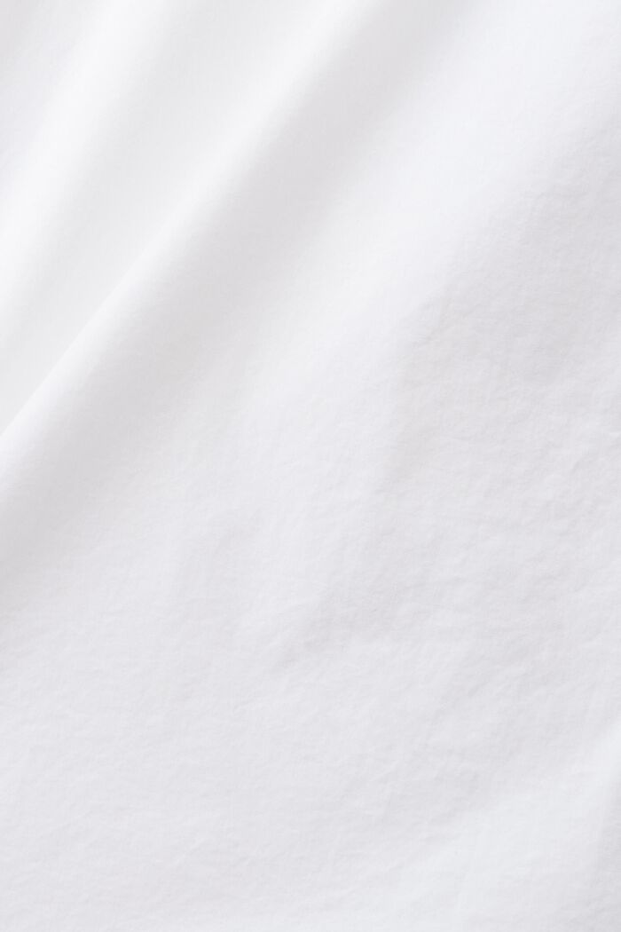 Short-sleeved sustainable cotton shirt, WHITE, detail image number 4
