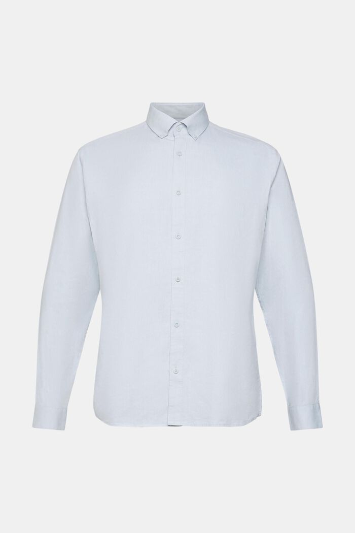 Slim fit button-down shirt, GREY BLUE, detail image number 2