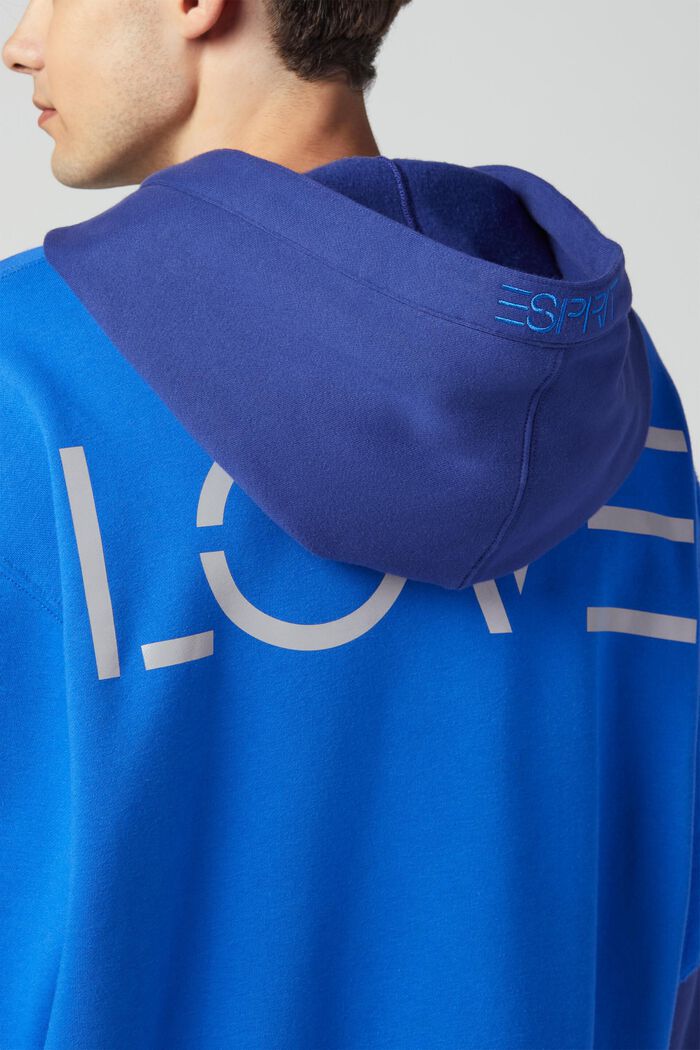 Unisex sweatshirt in a patchwork look, BLUE, detail image number 1