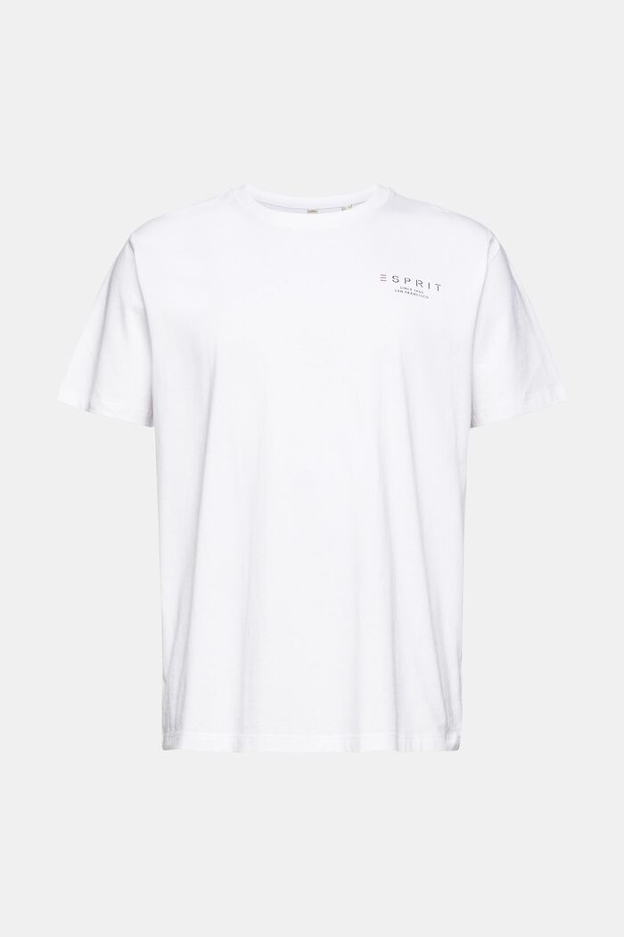 Jersey T-shirt with a logo print, WHITE, detail image number 2