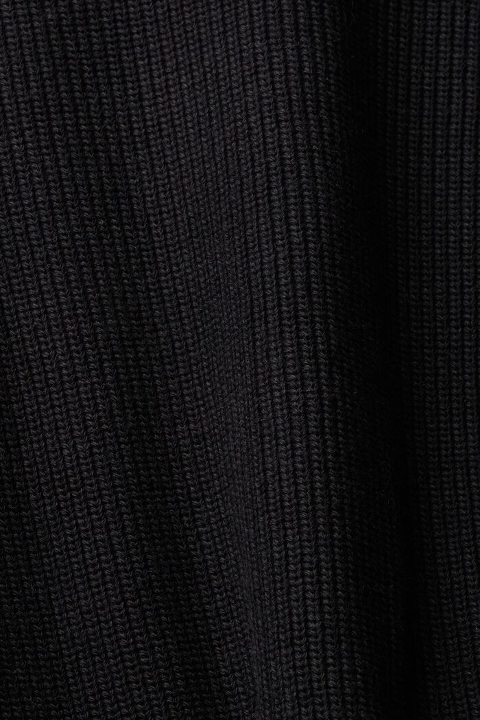 Chunky half-zip jumper, BLACK, detail image number 1