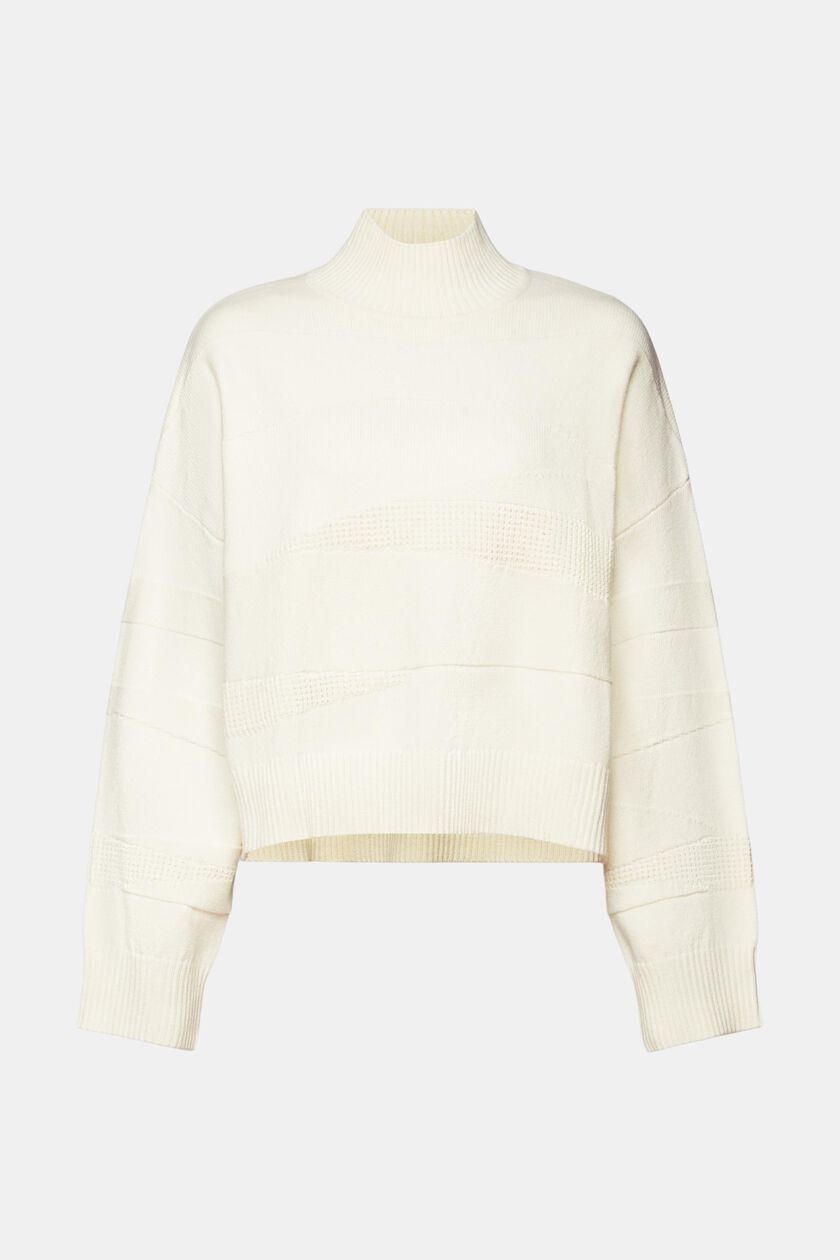 Jacquard Mockneck Sweater