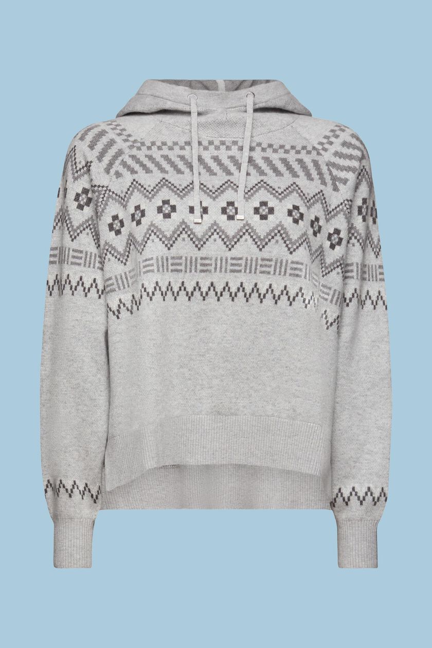 Wool-Cashmere Blend Fair Isle Sweater