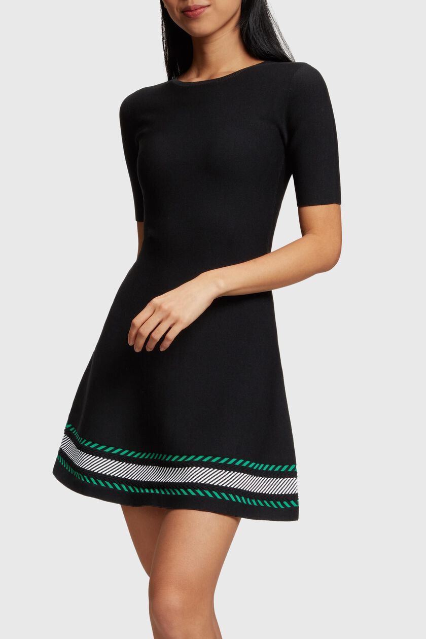 Seamless knit mini dress