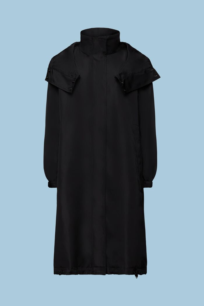 Detachable Hooded Jacket, BLACK, detail image number 6