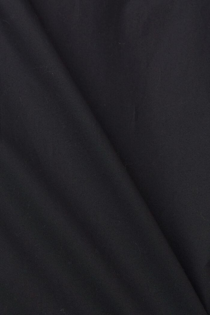 Button-down cotton shirt, BLACK, detail image number 4