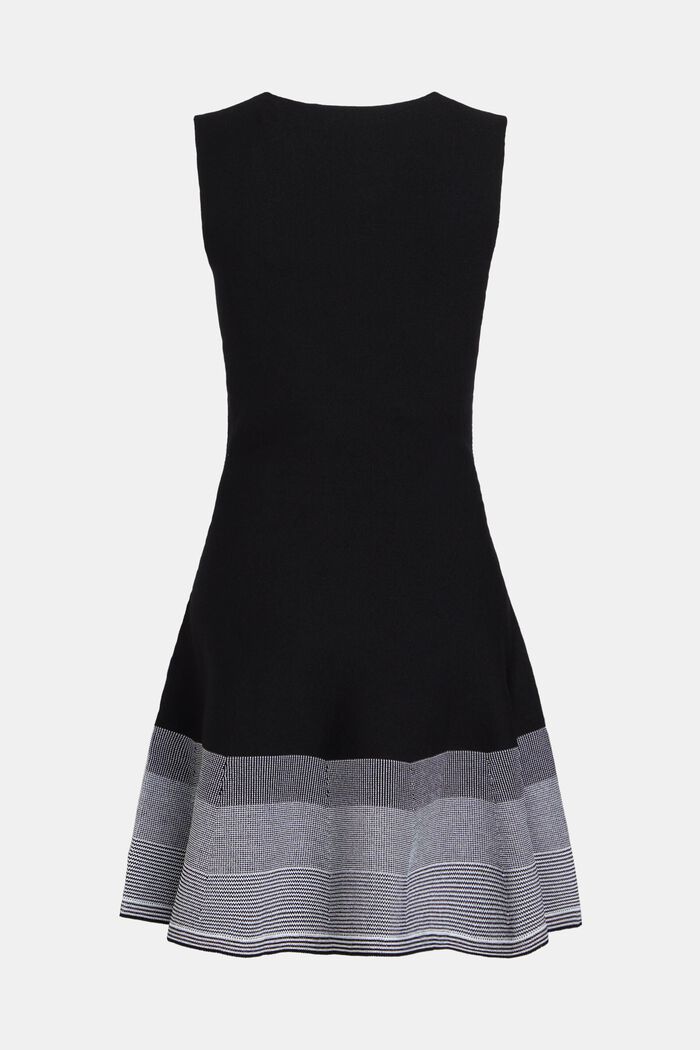 Seamless knit ombre dress, BLACK, detail image number 5