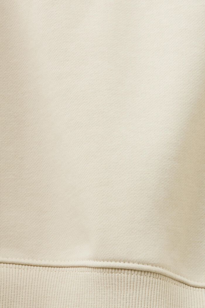 Half-zip sweatshirt, LIGHT TAUPE, detail image number 5