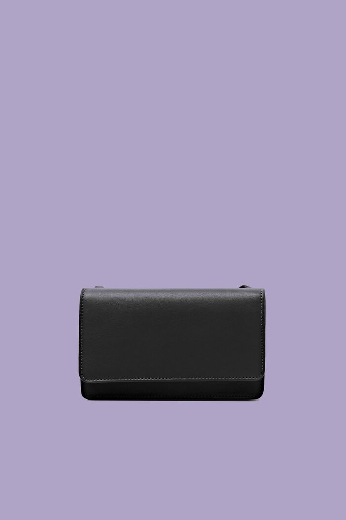 Crossbody Flap Bag, BLACK, detail image number 0